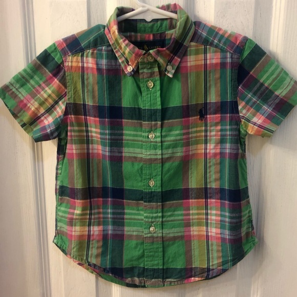 Polo Ralph Lauren Other - Polo Ralph Lauren button down plaid shirt 3T